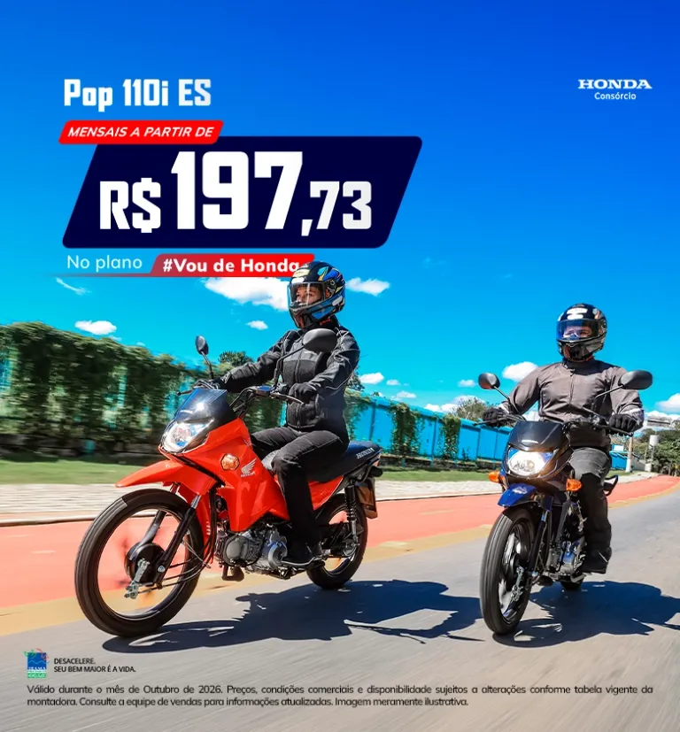 Banner Moto Wave Consórcio Honda Pop110i ES