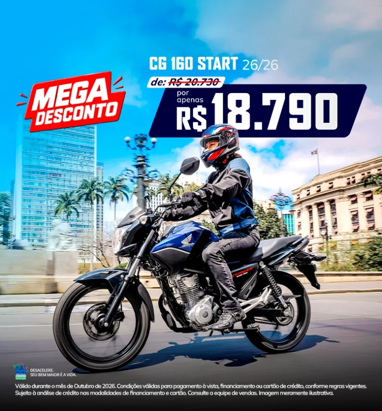 Banner Moto Wave Mega Promoção CG160 Start