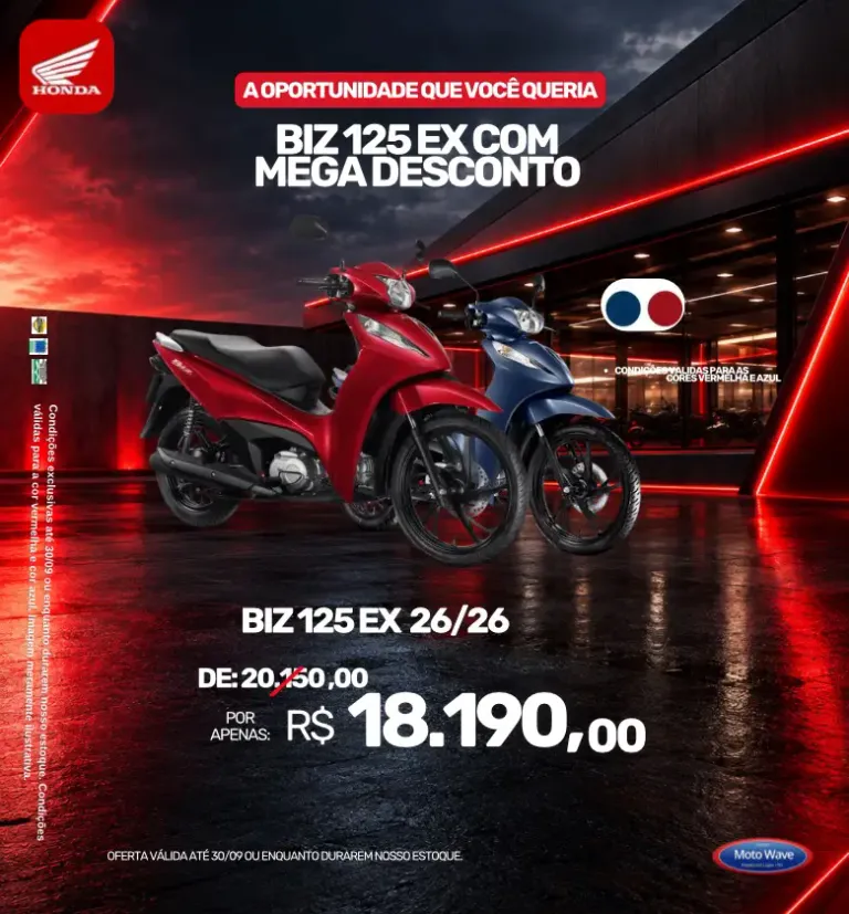 Banner MotoWave Honda Biz125 EX
