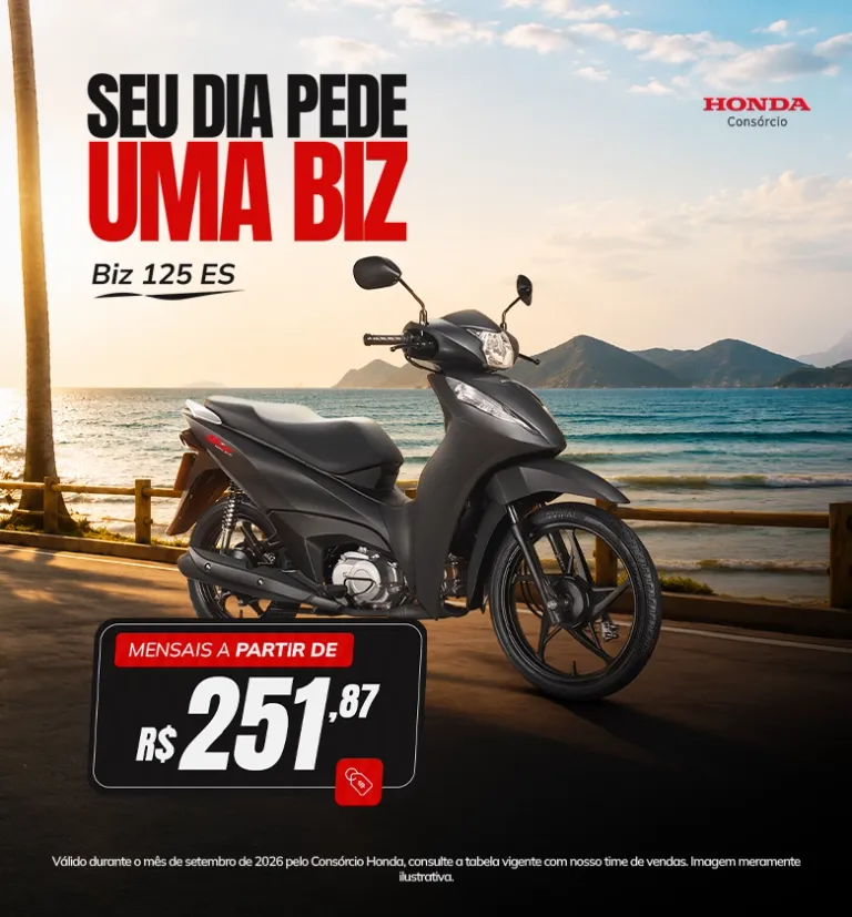 Banner MotoWave Consórcio Honda Biz125 EX