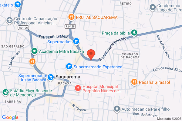 Mapa da localização - Saquarema