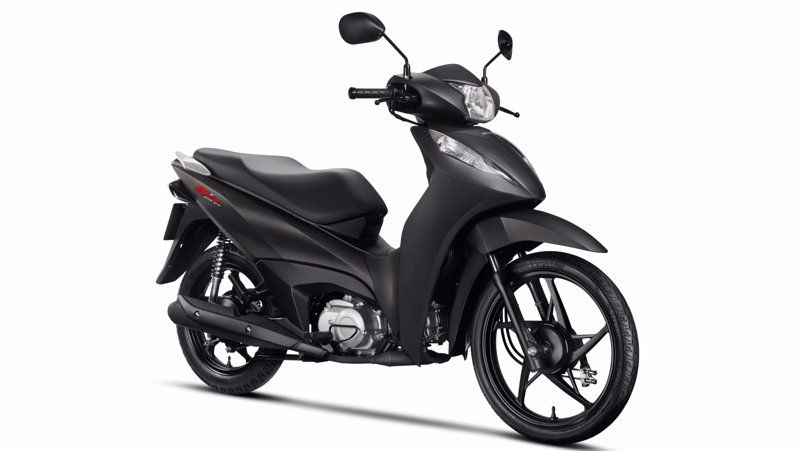Moto Honda Biz 125 City Galeria De Fotos Diagonal Dianteira Direita Cinza Metalico Completa - 9 de 12