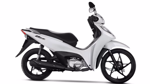 Moto Honda Biz 125 City Galeria De Fotos Lateral Direita Branca Completa